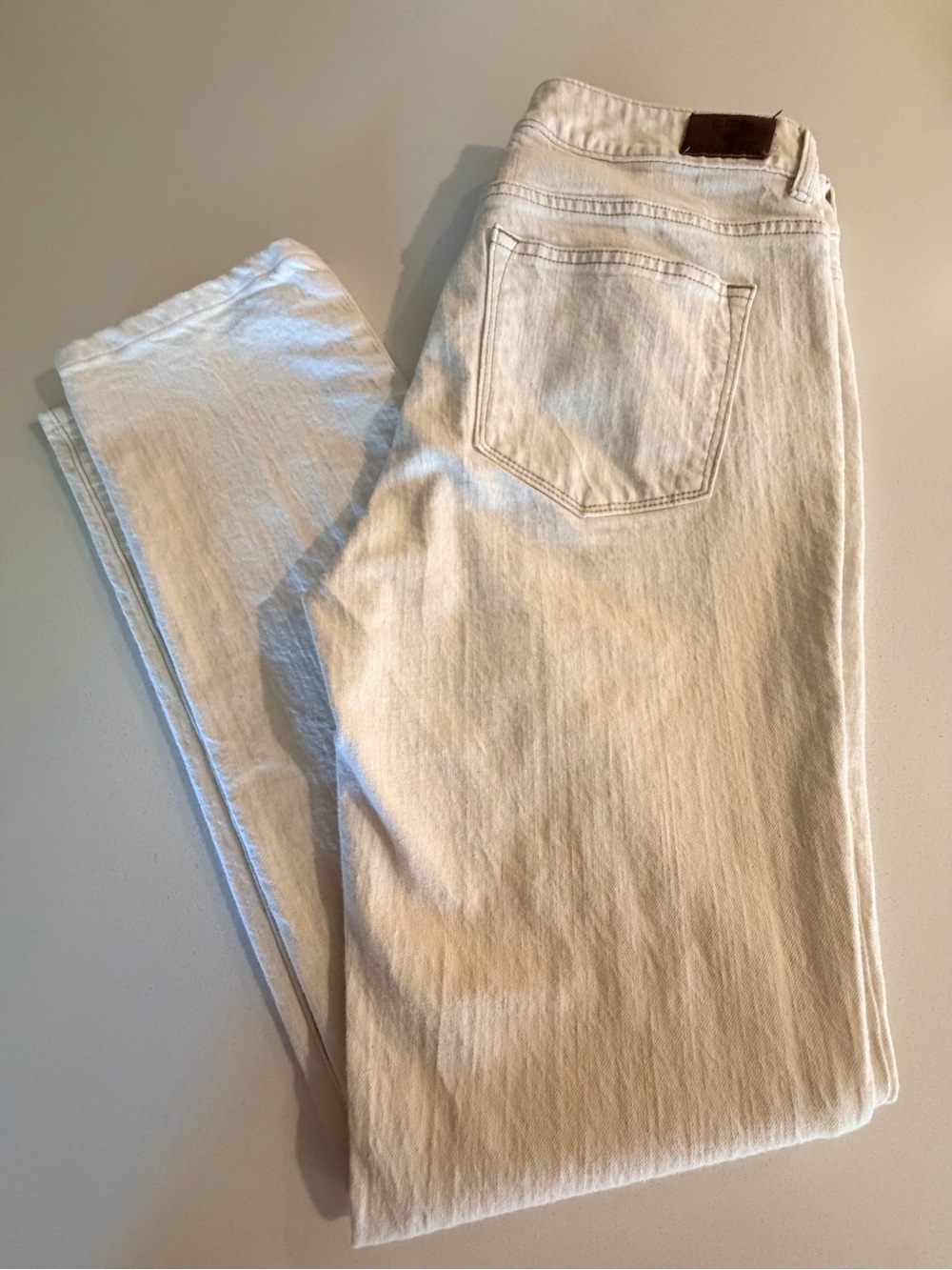 Ralph Lauren Women’s Cream Straight-Leg Jeans